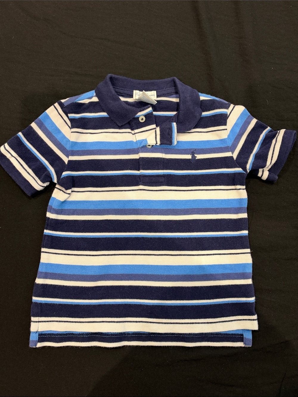 Ralph Lauren Boys' Striped Polo - Navy, Light Blue & White